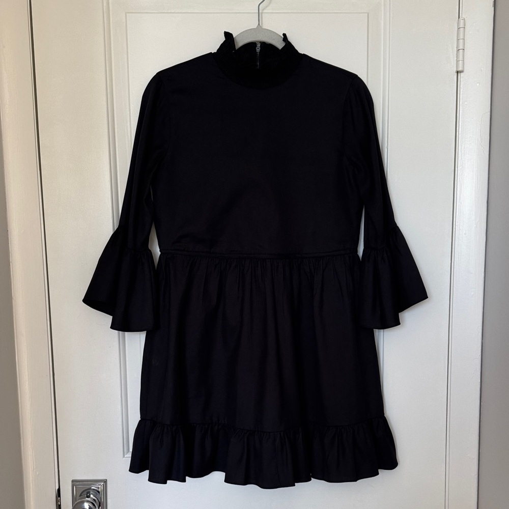 Alice + Olivia Black Long Sleeve Dress